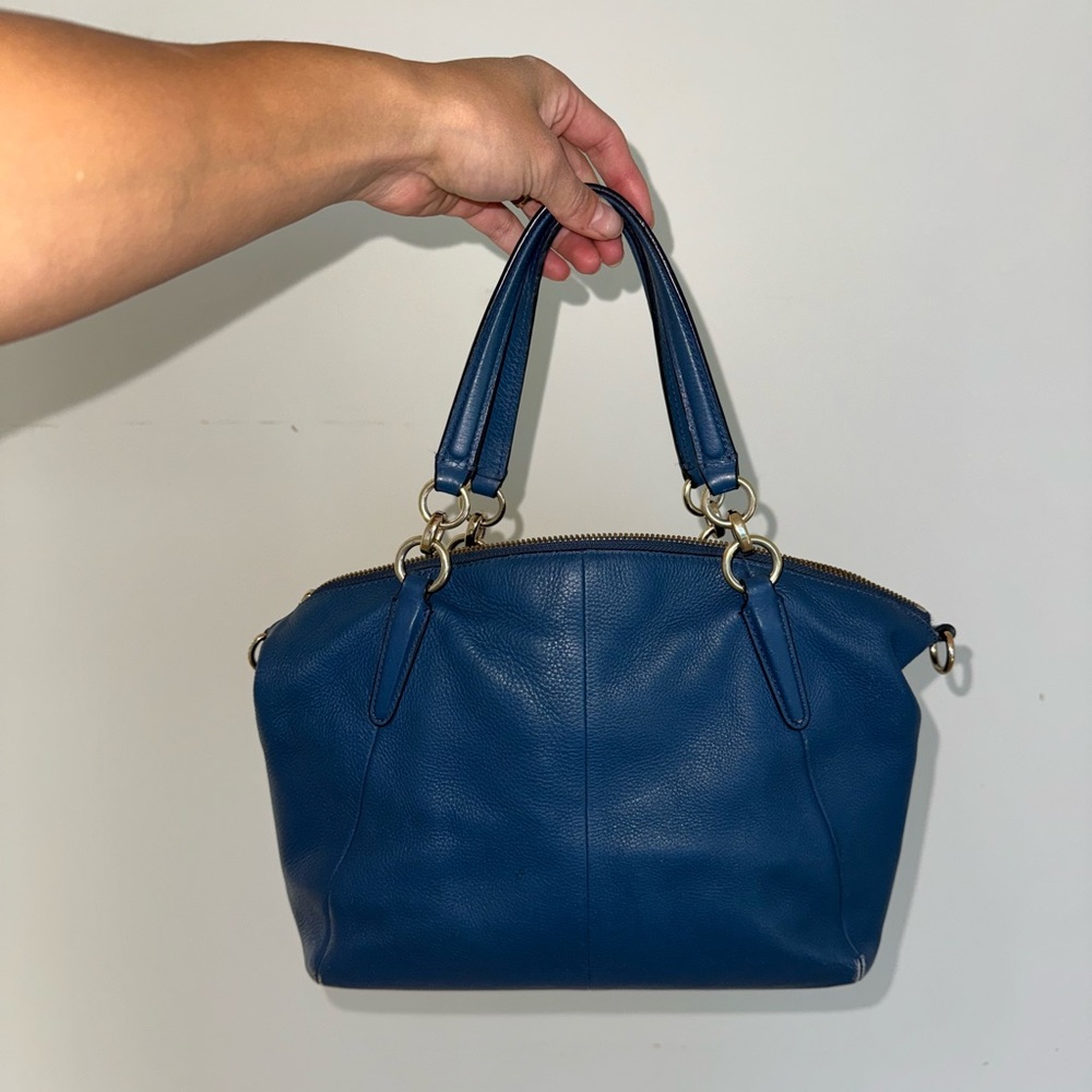USED coach bag blue - Picture 8 of 9